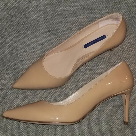 Stuart Weitzman Pump shoe beige/nude leather 9 new - Picture 2 of 16